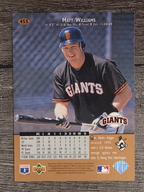 1996 Upper Deck #455 Matt Williams