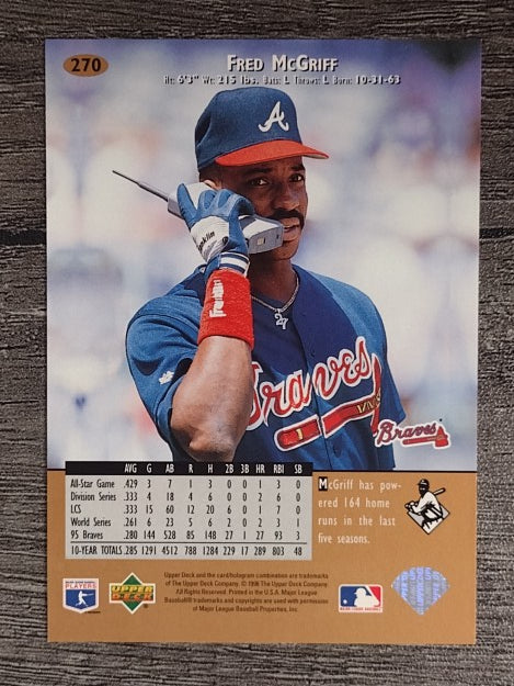 1996 Upper Deck #270 Fred McGriff