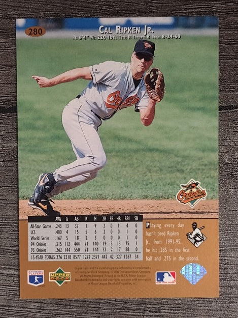 1996 Upper Deck #280 Cal Ripken