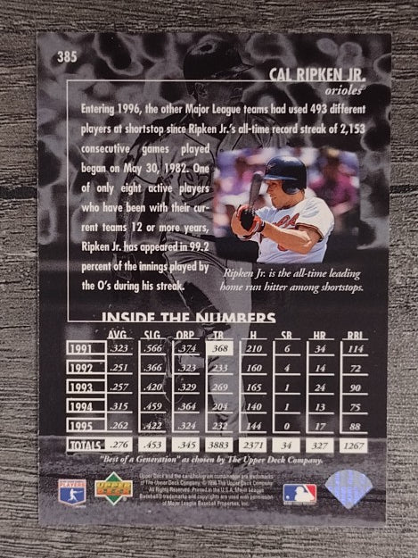 1996 Upper Deck #385 Cal Ripken BG