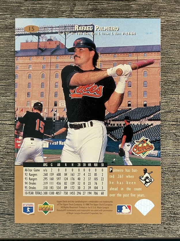 1996 Upper Deck #15 Rafael Palmeiro