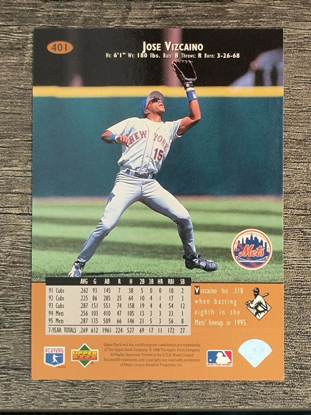 1996 Upper Deck #401 Jose Vizcaino