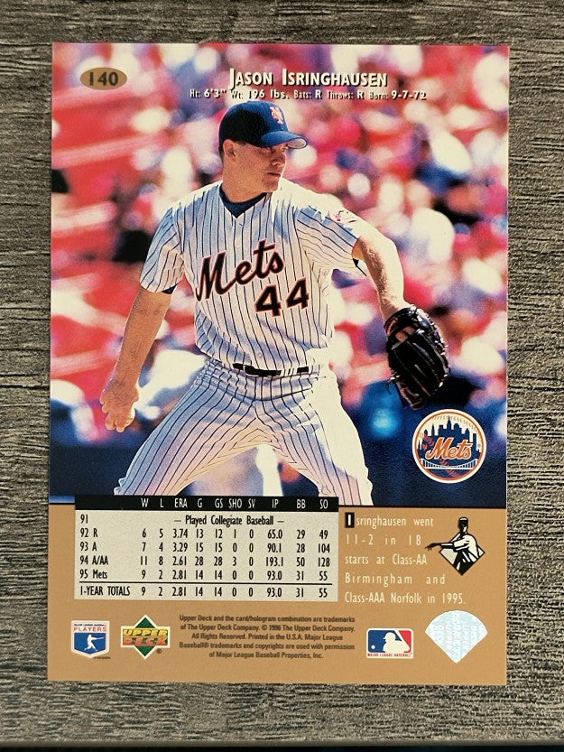 1996 Upper Deck #140 Jason Isringhausen