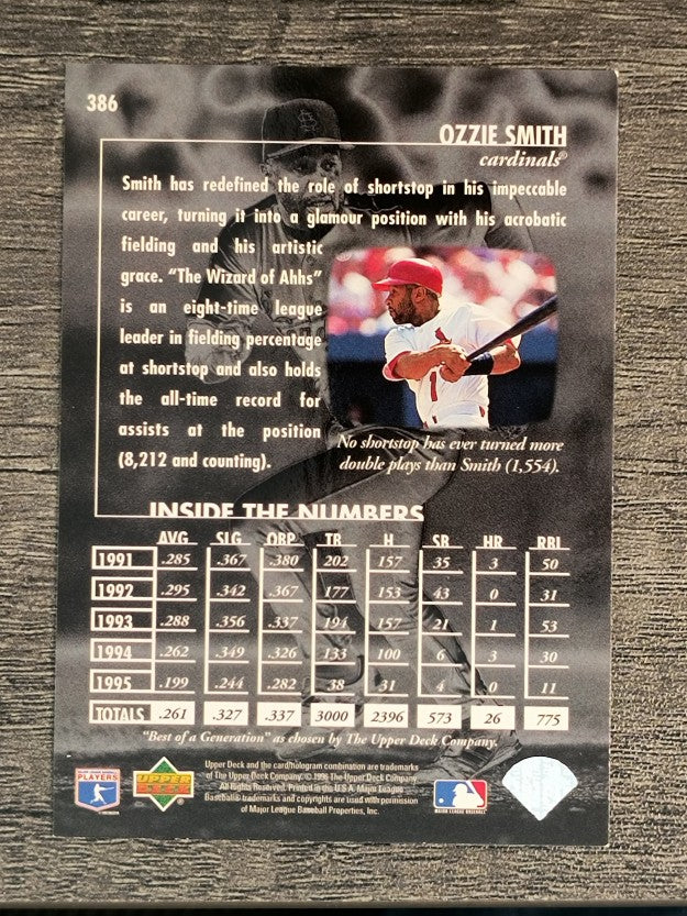 1996 Upper Deck #386 Ozzie Smith BG