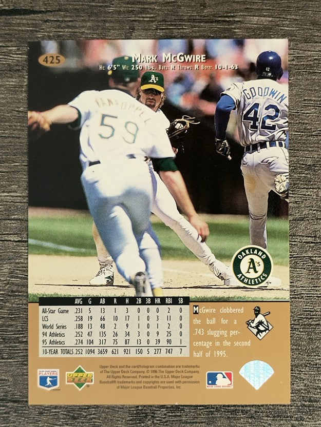 1996 Upper Deck #425 Mark McGwire (NM)