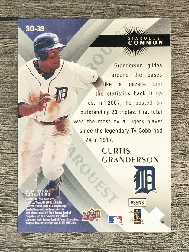 2008 Upper Deck StarQuest #39 Curtis Granderson