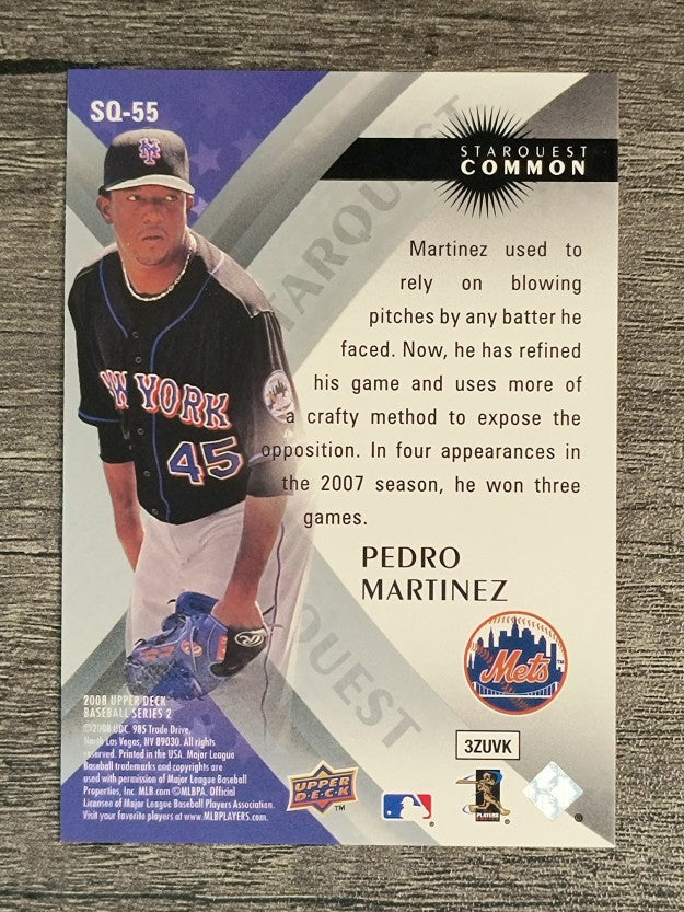 2008 Upper Deck StarQuest #55 Pedro Martinez