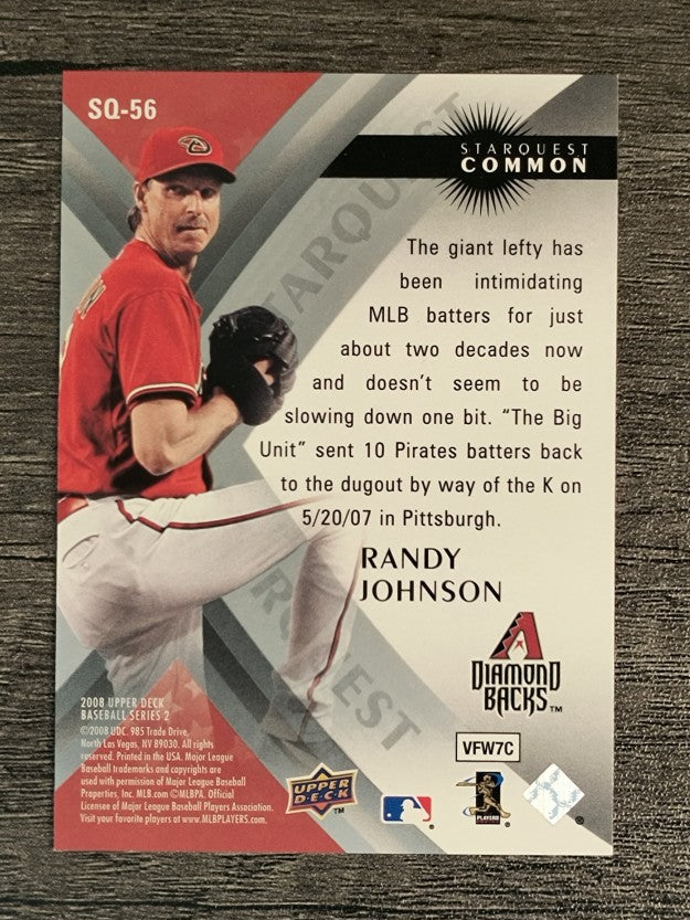 2008 Upper Deck StarQuest #56 Randy Johnson