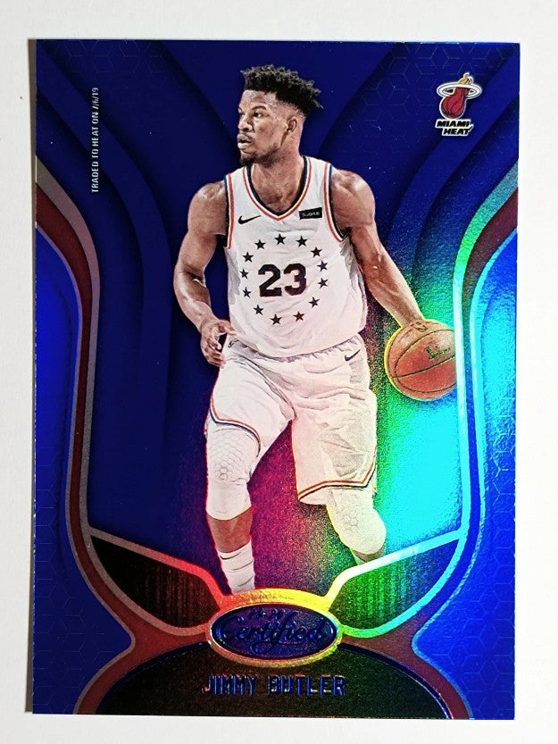 2019-20 Certified Mirror Blue #123 Jimmy Butler