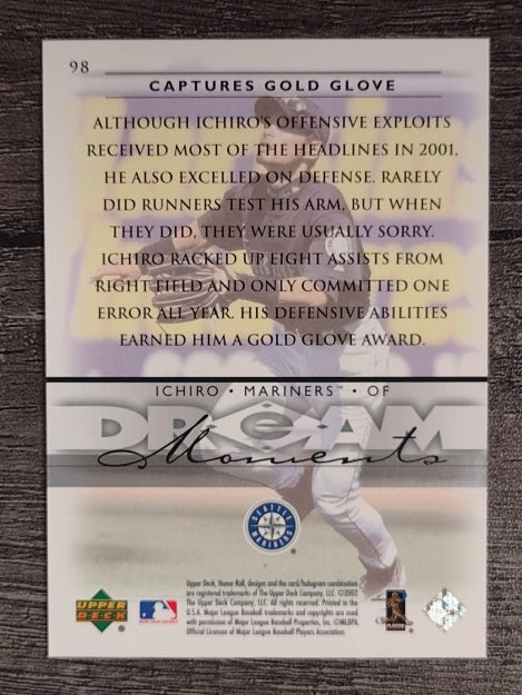 2002 Upper Deck Honor Roll #98 Ichiro Suzuki