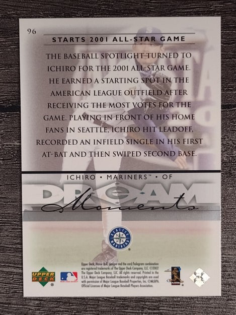 2002 Upper Deck Honor Roll #96 Ichiro Suzuki