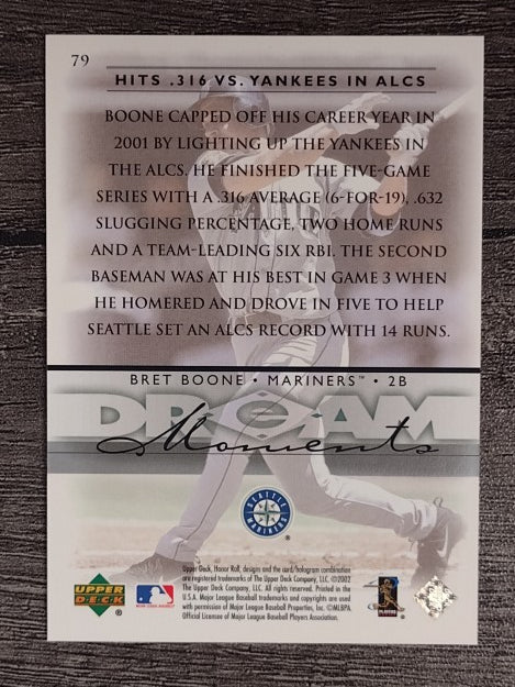 2002 Upper Deck Honor Roll #79 Bret Boone