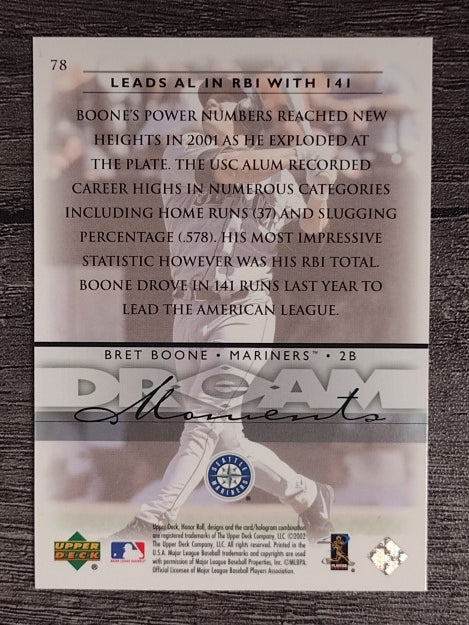 2002 Upper Deck Honor Roll #78 Bret Boone