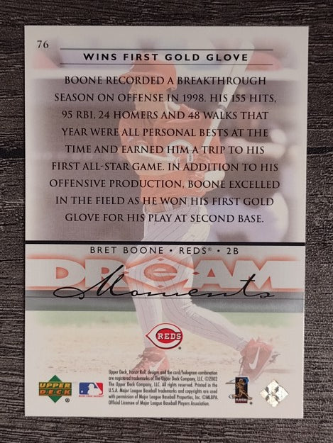 2002 Upper Deck Honor Roll #76 Bret Boone