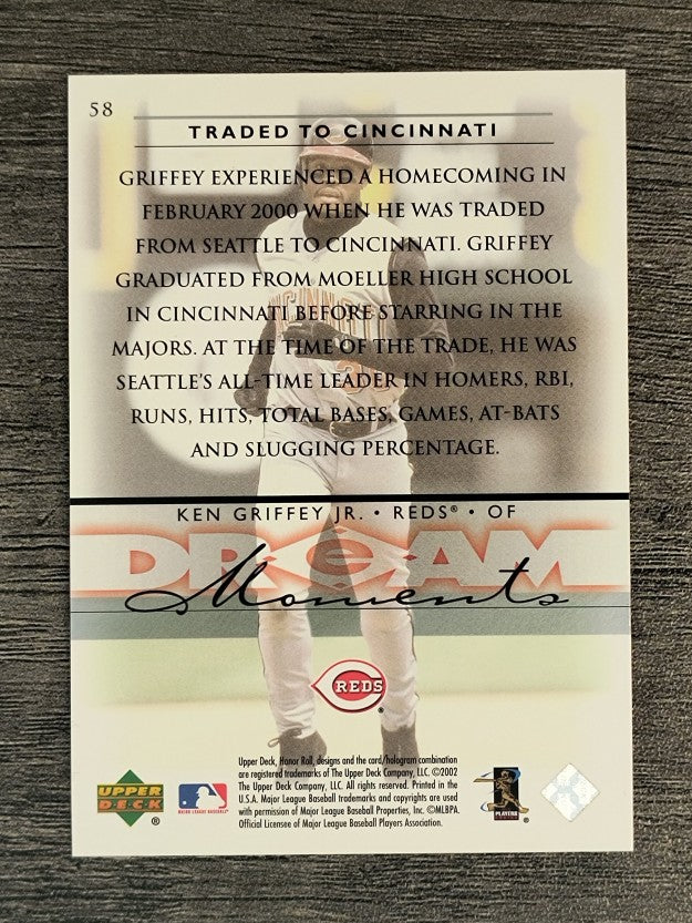 2002 Upper Deck Honor Roll #58 Ken Griffey Jr.