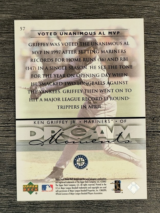 2002 Upper Deck Honor Roll #57 Ken Griffey Jr.