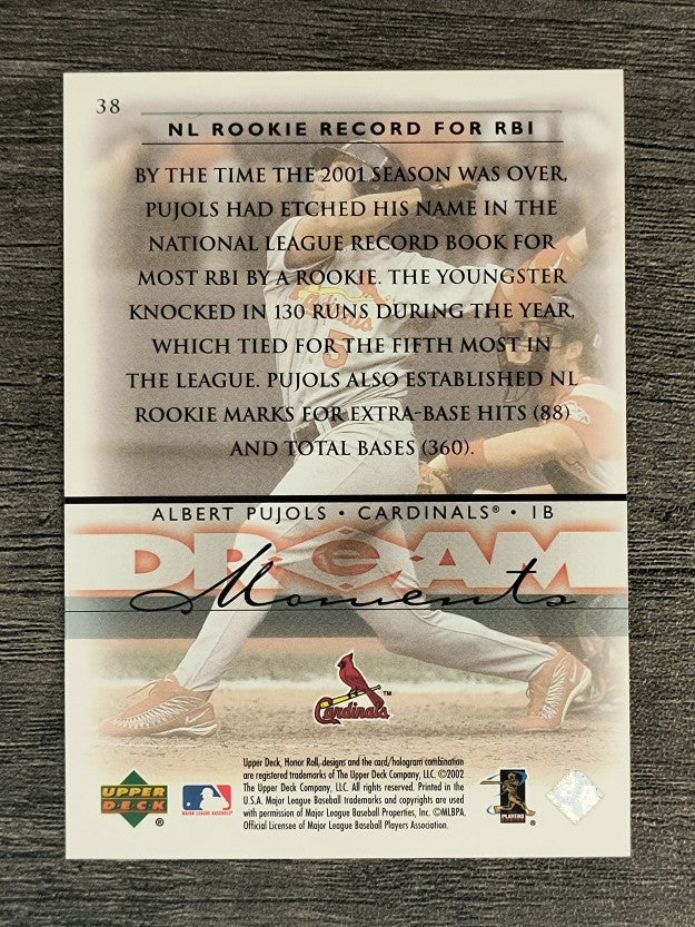 2002 Upper Deck Honor Roll #38 Albert Pujols