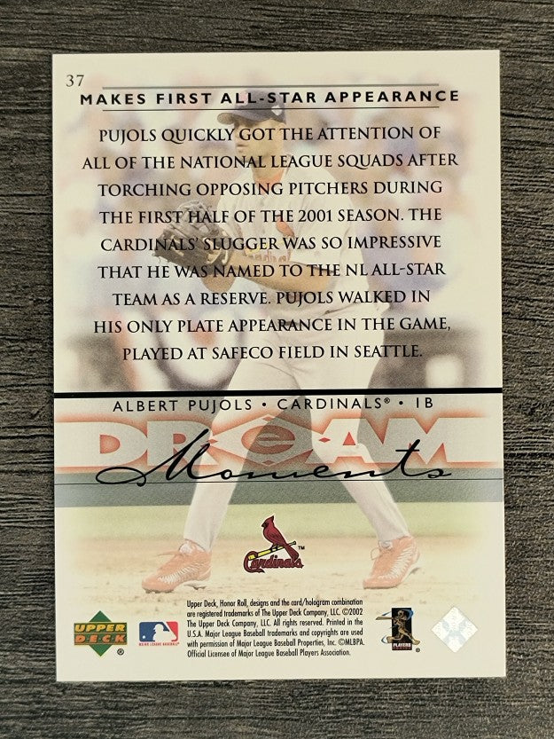 2002 Upper Deck Honor Roll #37 Albert Pujols