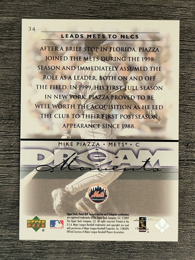 2002 Upper Deck Honor Roll #34 Mike Piazza