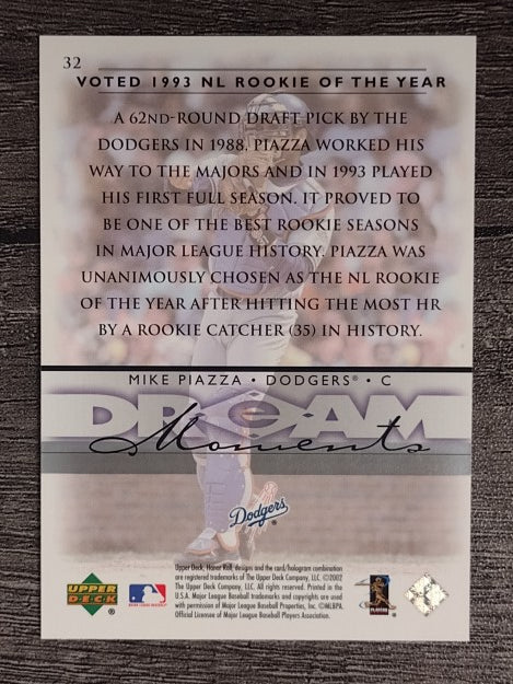 2002 Upper Deck Honor Roll #32 Mike Piazza