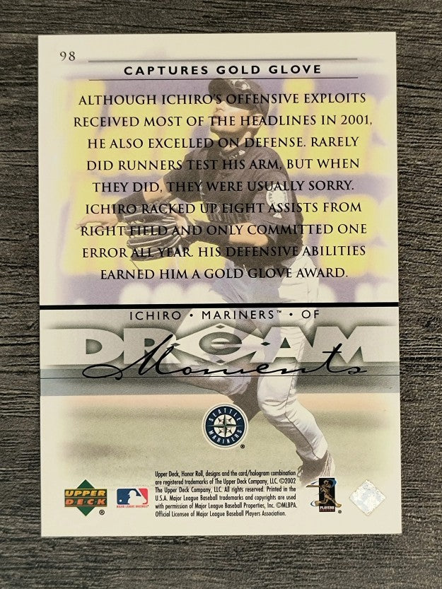 2002 Upper Deck Honor Roll #98 Ichiro Suzuki