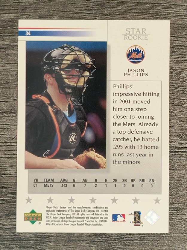2002 Upper Deck #34 Jason Phillips SR