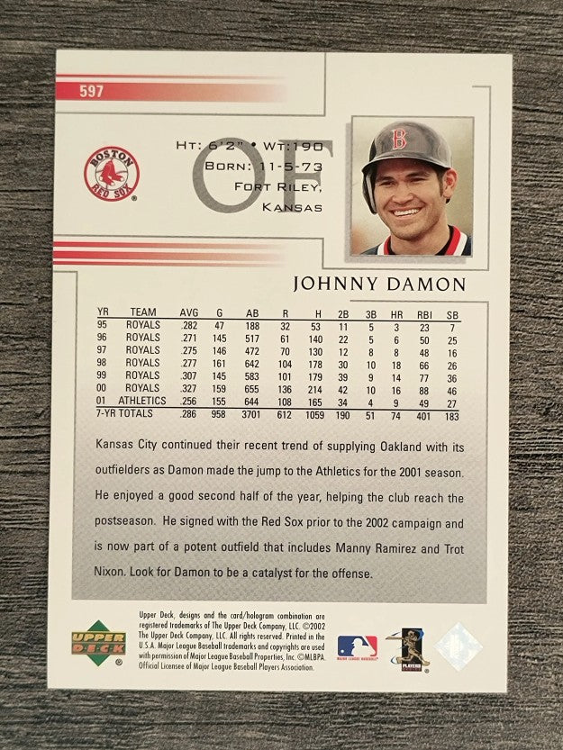 2002 Upper Deck #597 Johnny Damon Sox