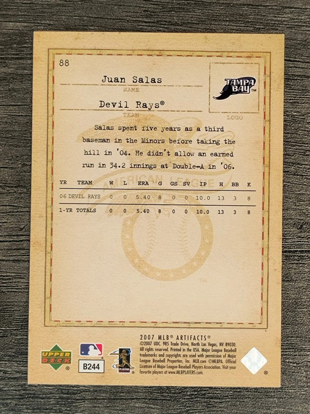 2007 Artifacts #88 Juan Salas
