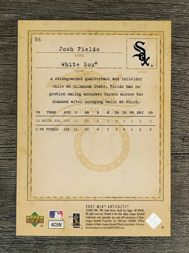 2007 Artifacts #86 Josh Fields