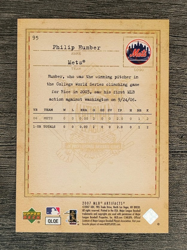 2007 Artifacts #95 Philip Humber