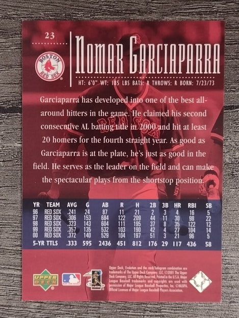 2001 Upper Deck Evolution #23 Nomar Garciaparra