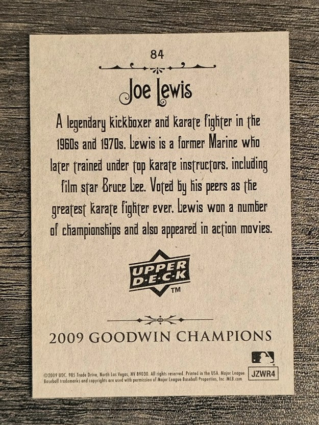 2009 Upper Deck Goodwin Champions #84 Joe Lewis