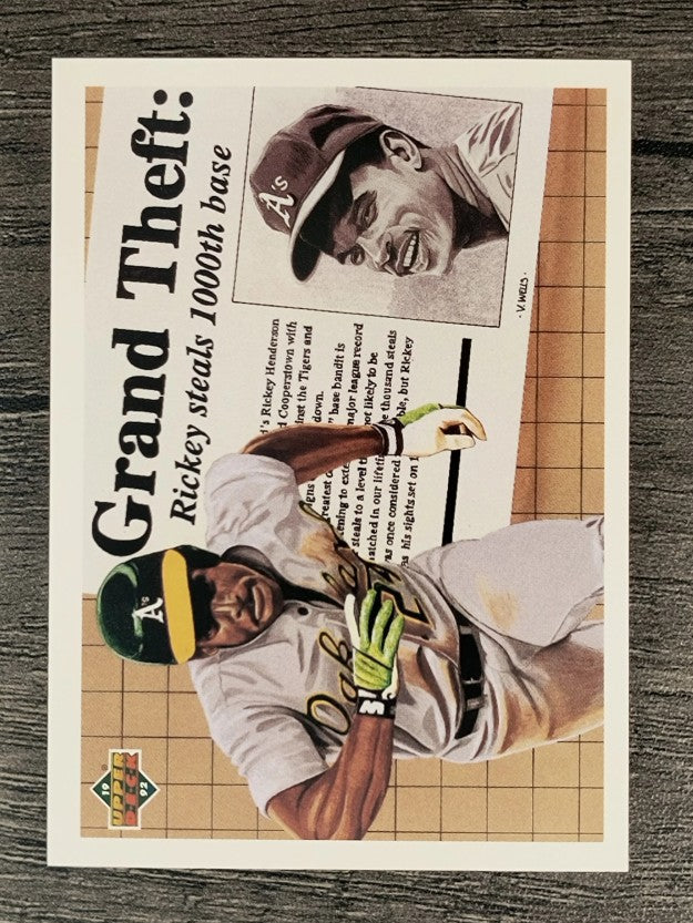 1992 Upper Deck #782 Rickey Henderson 1000