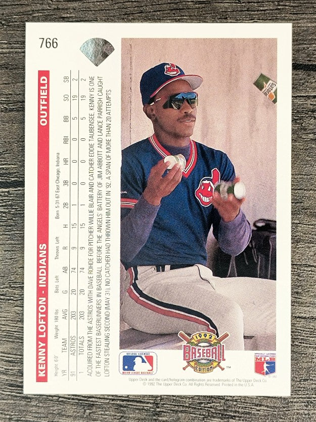 1992 Upper Deck #766 Kenny Lofton
