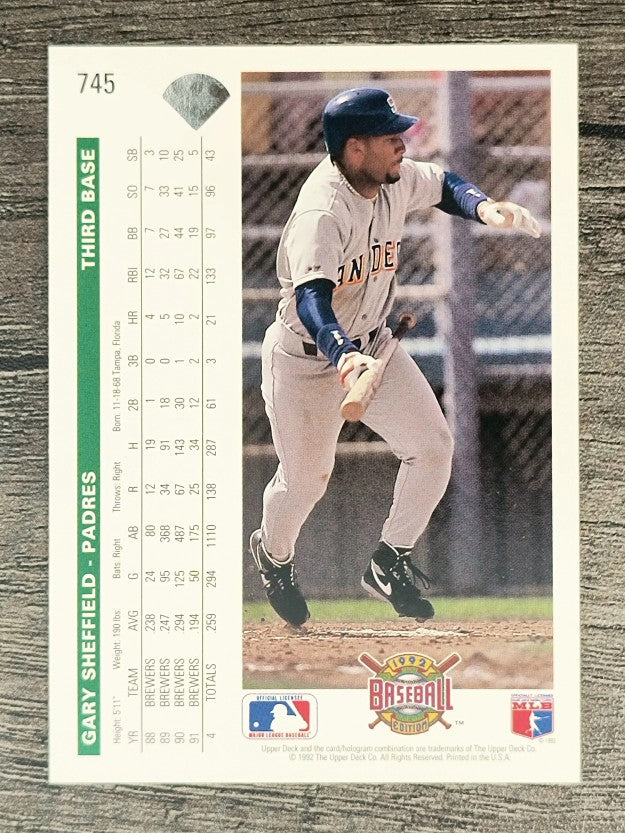 1992 Upper Deck #745 Gary Sheffield
