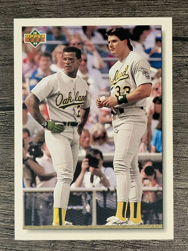 1992 Upper Deck #640 Jose Canseco/Rickey Henderson CL