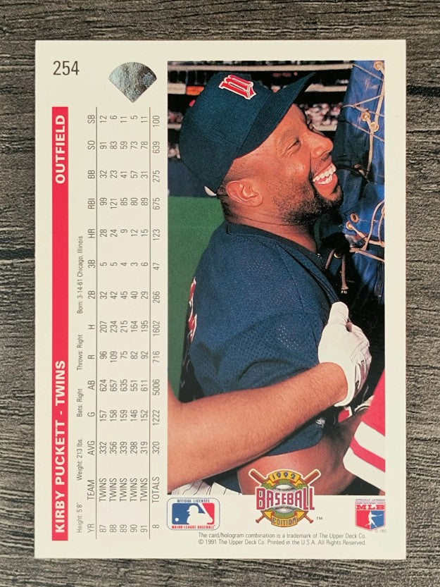 1992 Upper Deck #254 Kirby Puckett