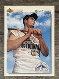 1992 Upper Deck #710 Ryan Turner RC
