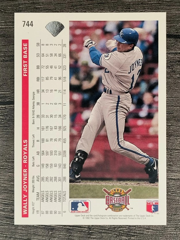 1992 Upper Deck #744 Wally Joyner