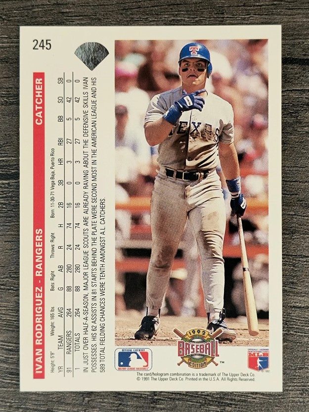 1992 Upper Deck #245 Ivan Rodriguez