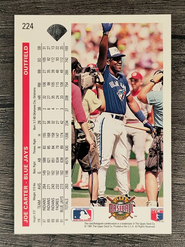 1992 Upper Deck #224 Joe Carter
