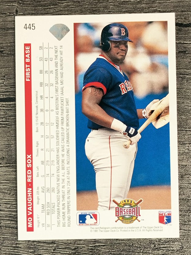 1992 Upper Deck #445 Mo Vaughn
