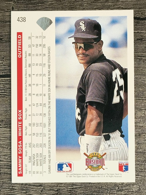 1992 Upper Deck #438 Sammy Sosa