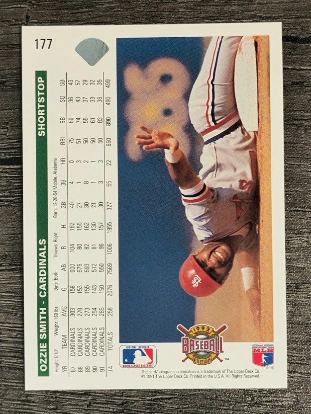 1992 Upper Deck #177 Ozzie Smith