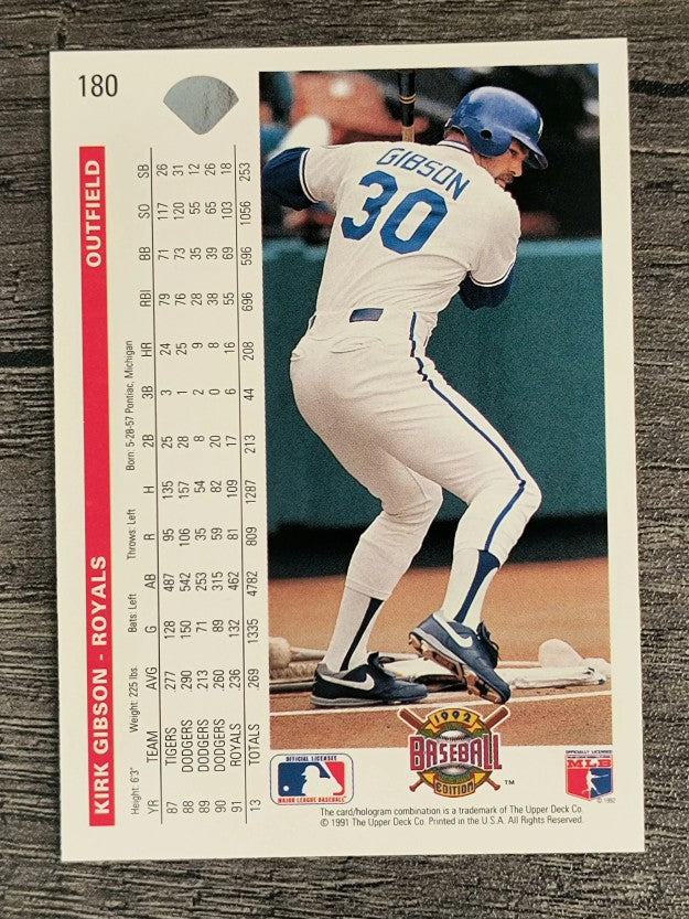 1992 Upper Deck #180 Kirk Gibson