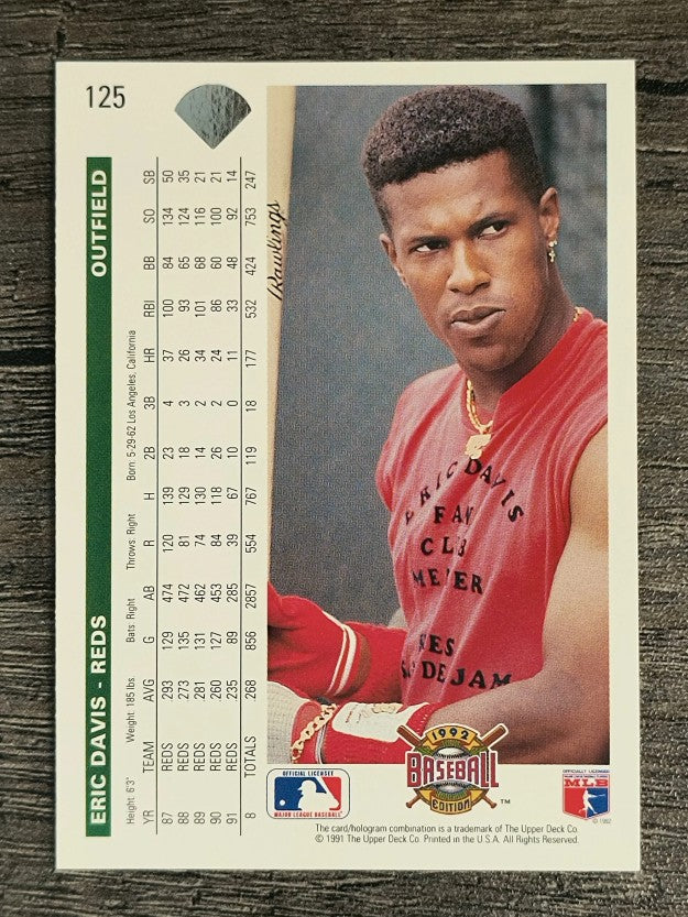 1992 Upper Deck #125 Eric Davis