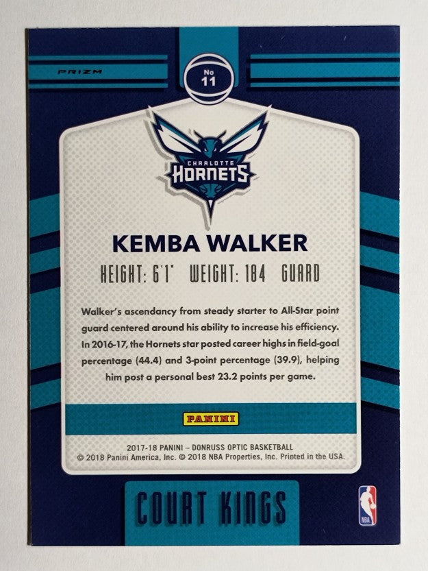 2017-18 Donruss Optic Court Kings Purple #11 Kemba Walker