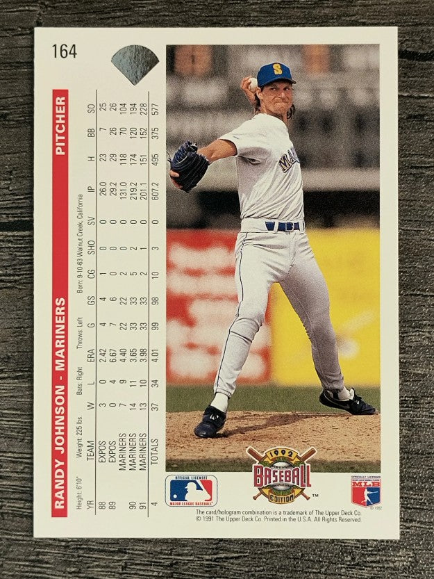 1992 Upper Deck #164 Randy Johnson