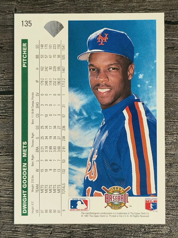 1992 Upper Deck #135 Dwight Gooden