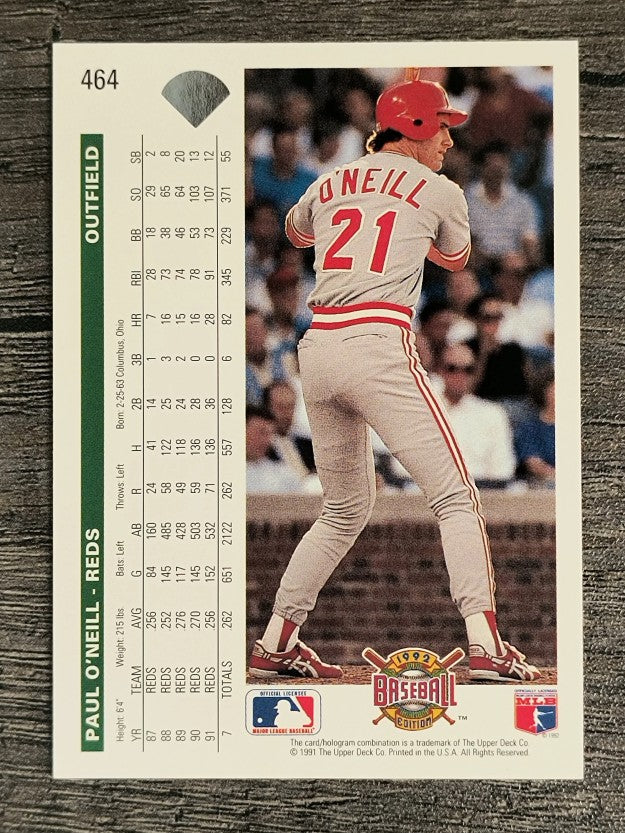 1992 Upper Deck #464 Paul O'Neill